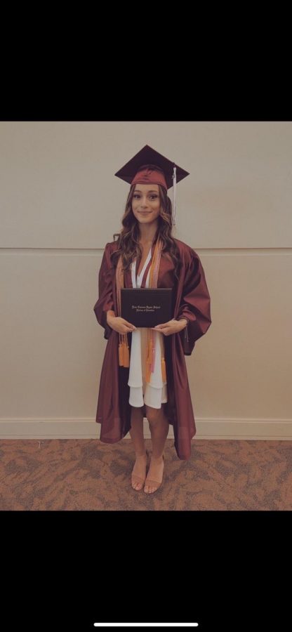 Brianna at graduation for the class of 2019