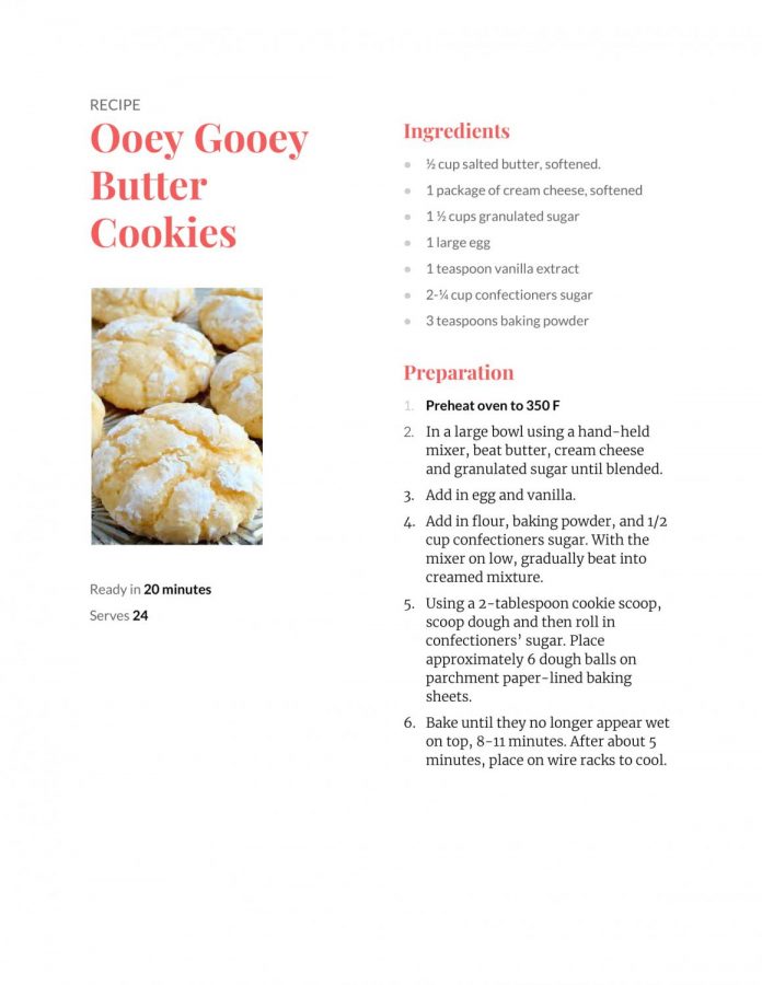Ooey Gooey Butter Cookies
