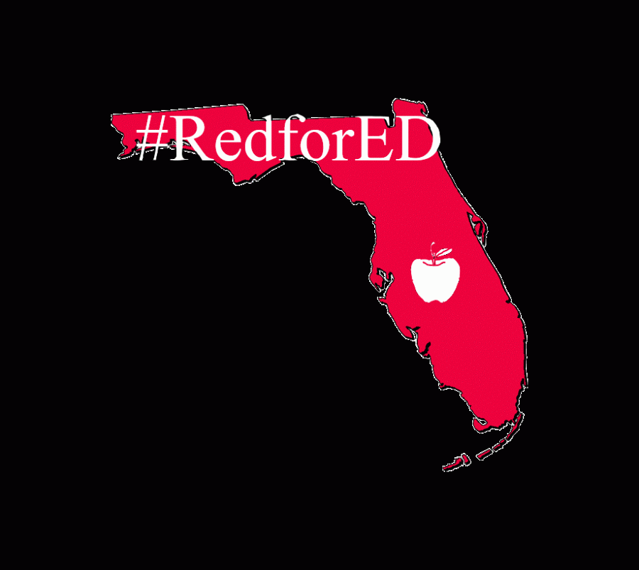 Red for Ed is one of the various charities supporting teachers across the state.