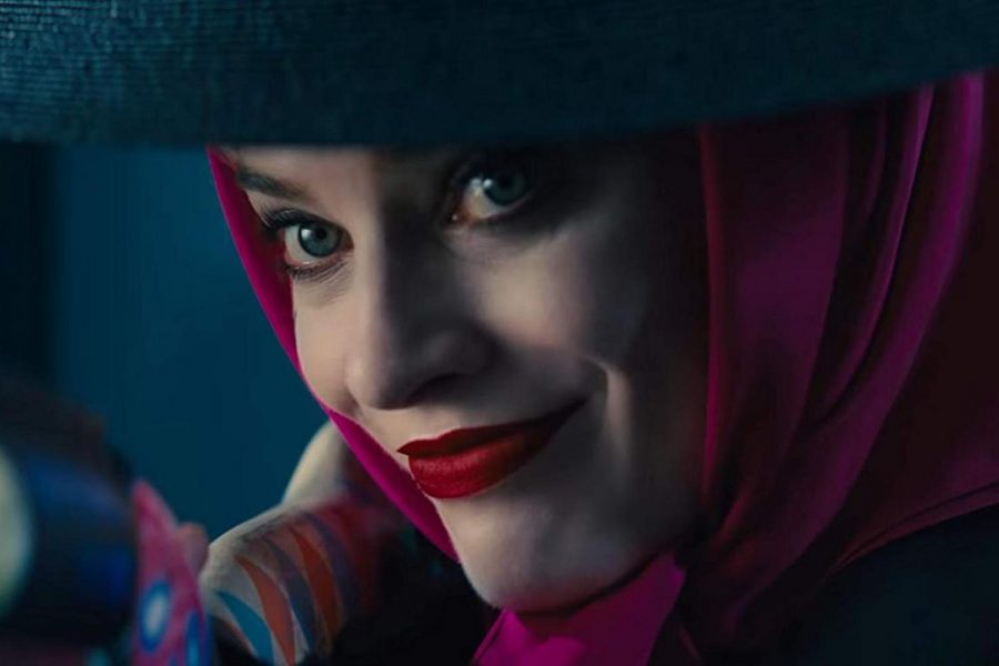 Margot Robbie in her Harley Quinn makeup (Warner Bros. pictures)