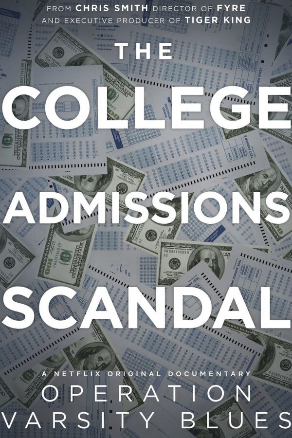 Documentary poster for Operation Varsity Blues The College Admissions Scandal. Courtesy of Netflix.