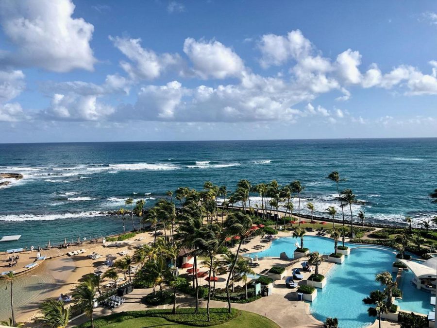 Freshman Erin Foleys view from her hotel room in Puerto Rico. Photo provided by Erin Foley.