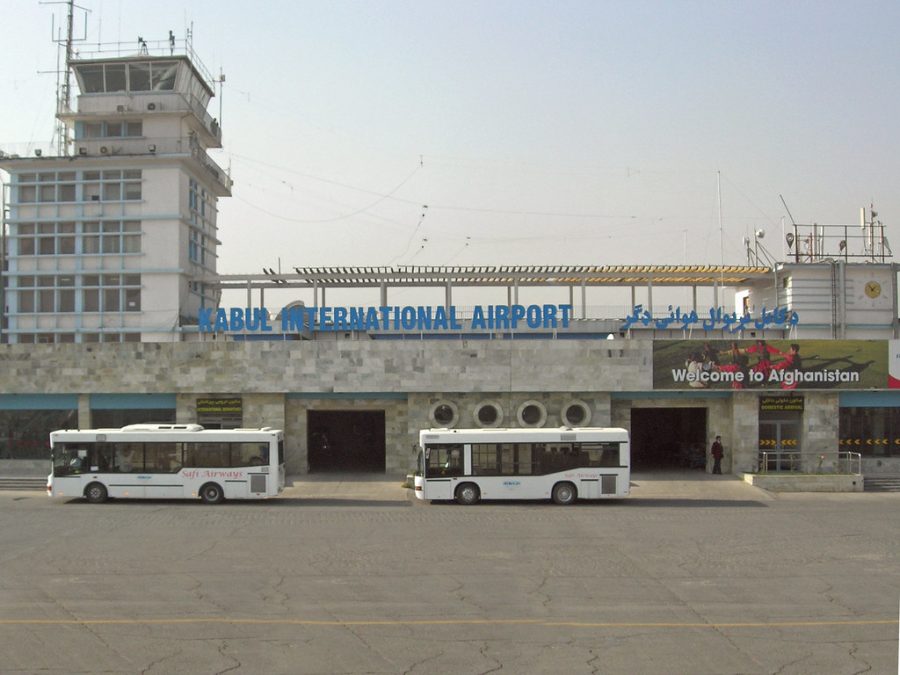 Kabul Airport was the stage for the first act of terrorism following the removal of American troops from Afghanistan.
Credit: Welcome to Afghanistan, Kabul Airport by Carl Montgomery is licensed under CC BY 2.0