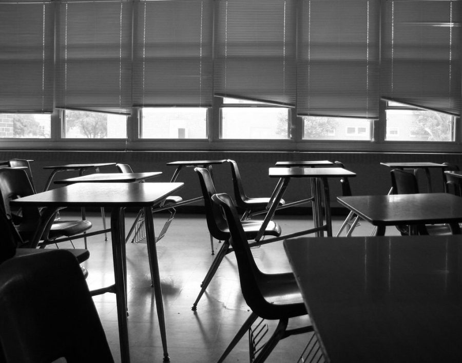 Empty Classroom by Max Klingensmith is licensed under CC BY-ND 2.0.