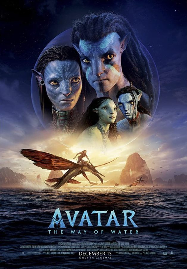 Avatar the Way of Water official movie poster.
