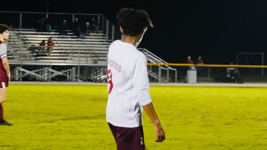 Sebastian Martinez during a soccer match.