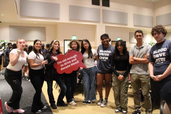HOSA students raise awareness about the value of blood donation. 
