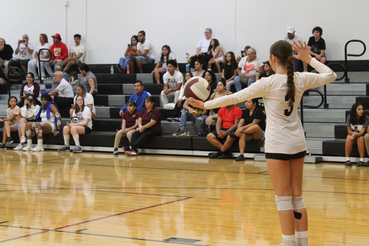 Senior Julianna Pandolfi kicked off her final season of high-school volleyball. 