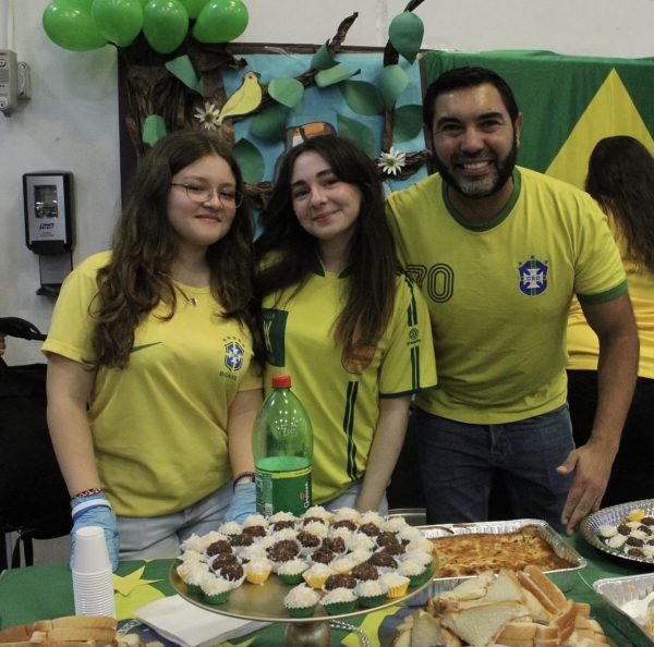 The Brazil showcases their decorated table.