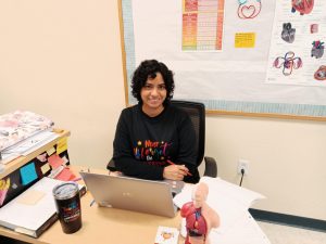 Evelyn Cordero is dedicated to educating her students on medical concepts. 