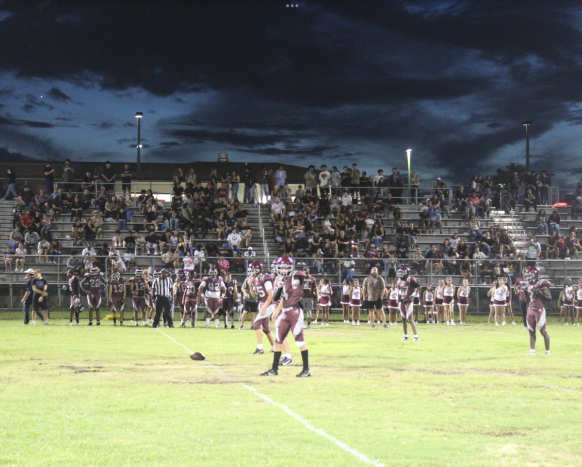 The Coyote Football team getting ready to make their next play.