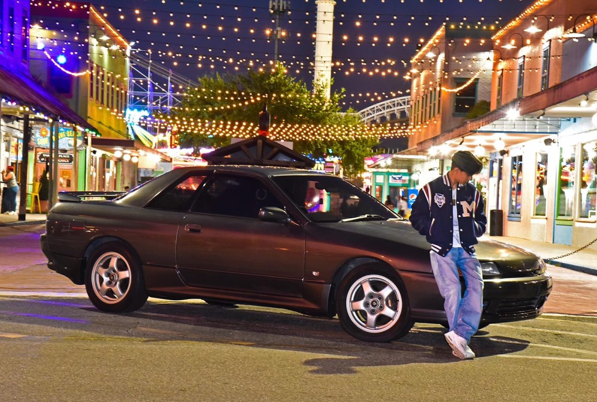 Gavin Olsowsky posed by his 1999 Nissan Skyline. (Gavin Olsowsky) 