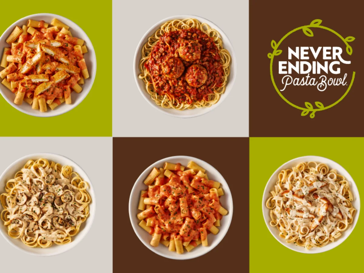 Olive Gardens never ending pasta event.