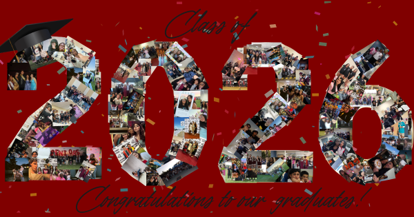 Class of 2026 senior graphic made with photos from seniors at Four Corners Upper School (Courtesy of Brody Conny).
