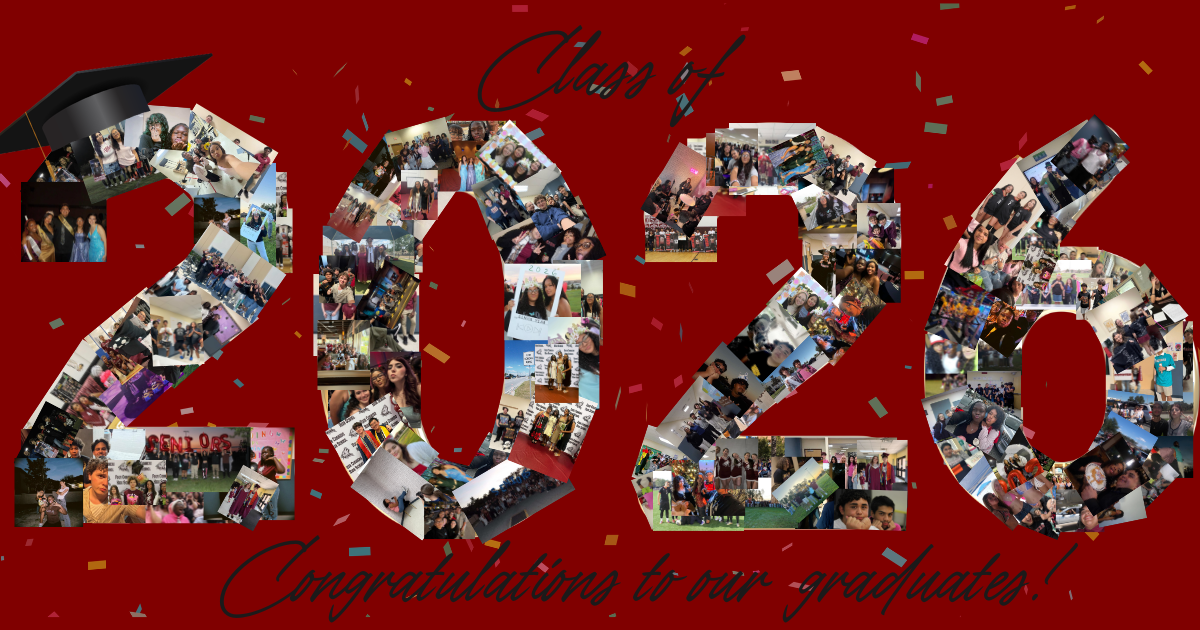 Class of 2026 senior graphic made with photos from seniors at Four Corners Upper School (Courtesy of Brody Conny).